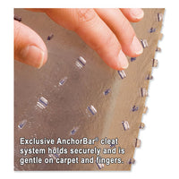 Task Series Anchorbar Chair Mat For Carpet Up To 0.25", 45 X 53, Clear