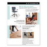 Task Series Anchorbar Chair Mat For Carpet Up To 0.25", 46 X 60, Clear