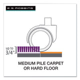 Floor+mate, For Hard Floor To Medium Pile Carpet Up To 0.75", 36 X 48, Clear