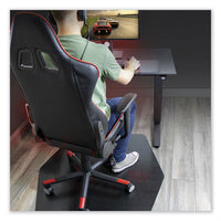 Game Zone Chair Mat, For Hard Floor-medium Pile Carpet, 42 X 46, Black