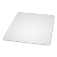 Everlife Textured Chair Mat For Hard Floors, Square, 60 X 60, Clear, Ships In 4-6 Business Days