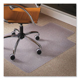 Natural Origins Chair Mat With Lip For Carpet, 36 X 48, Clear