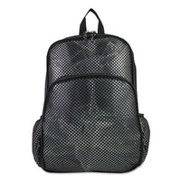 Mesh Backpack, 12 X 5 1-2 X 17 1-2, Black