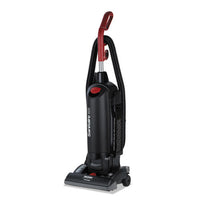 Force Quietclean Bagged Upright Vacuum, Sealed Hepa, 17 Lb, 4.5 Qt, Black