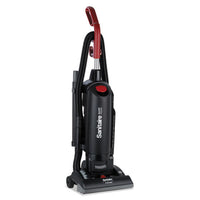 Force Quietclean Bagged Upright Vacuum, Sealed Hepa, 17 Lb, 4.5 Qt, Black