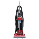 Force Upright Vacuum With Dust Cup, Sealed Hepa, 17 Lb, 3.5 Qt, Red