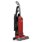 Force Quietclean Upright Bagged Vacuum, Sealed Hepa, 23 Lb, 4.5 Qt, Red