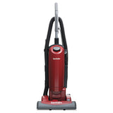 Force Quietclean Upright Bagged Vacuum, Sealed Hepa, 23 Lb, 4.5 Qt, Red