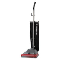 Tradition Upright Vacuum With Shake-out Bag, 12 Lb, Gray-red