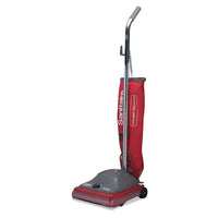 Tradition Upright Bagged Vacuum, 5 Amp, 19.8 Lb, Red-gray