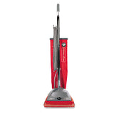 Tradition Upright Bagged Vacuum, 5 Amp, 19.8 Lb, Red-gray