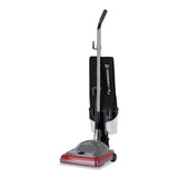 Tradition Upright Vacuum With Dust Cup, 5 Amp, 14 Lb, Gray-red