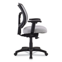 Apollo Mid-back Mesh Chair, Silver Seat-silver Back, Silver Base