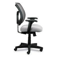 Apollo Mid-back Mesh Chair, Silver Seat-silver Back, Silver Base