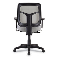 Apollo Mid-back Mesh Chair, Silver Seat-silver Back, Silver Base