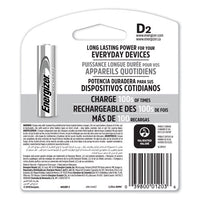 Nimh Rechargeable D Batteries, 1.2v, 2-pack