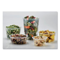 Microwavable Deli Containers, 24 Oz, 4.6 Diameter X 4.1 H, Clear, Plastic, 500/carton