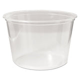 Microwavable Deli Containers, 8oz, Clear, 500-carton