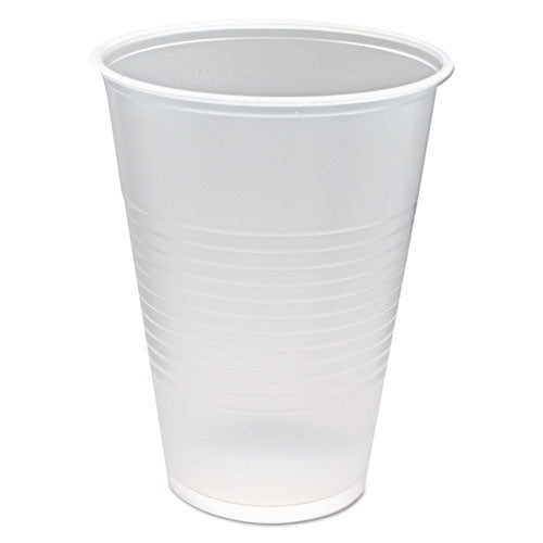 Cup,plastic,ribbd,10oz,tr