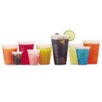 Rk Ribbed Cold Drink Cups, 12oz, Translucent, 50-sleeve, 20 Sleeves-carton