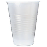 Rk Ribbed Cold Drink Cups, 16oz, Translucent, 50-sleeve, 20 Sleeves-carton