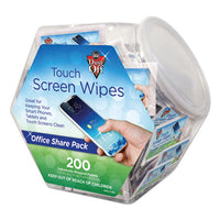 Touch Screen Wipes, 5 X 6, 200 Individual Foil Packets