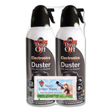 Disposable Compressed Air Duster, 10 Oz Cans, 2-pack