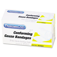 First Aid Conforming Gauze Bandage, 2" Wide, 2 Rolls-box