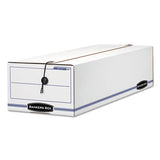 Liberty Check And Form Boxes, 9.25" X 23.75" X 4.25", White-blue, 12-carton