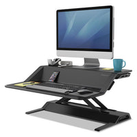 Lotus Sit-stand Workstation, 32.75w X 24.25d X 5.5 To 22.5h, Black