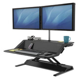 Lotus Sit-stand Workstation, 32.75w X 24.25d X 5.5 To 22.5h, Black