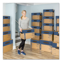 Smoothmove Prime Moving & Storage Boxes, Regular Slotted Container (rsc), 24" X 18" X 18", Brown Kraft-blue, 6-carton