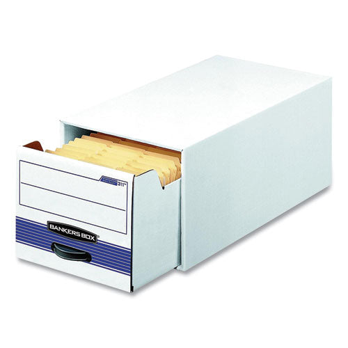 Stor-drawer Basic Space-savings Storage Drawers, Legal Files, 16.75 X 19.5 X 11.5, White-blue