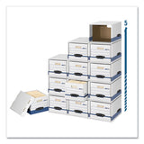 File-cube Box Shell, Legal-letter, 12 X 15 X 10, White-blue