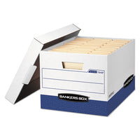 R-kive Heavy-duty Storage Boxes, Letter-legal Files, 12.75" X 16.5" X 10.38", White-green, 12-carton