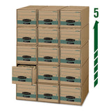 Stor-drawer Steel Plus Extra Space-savings Storage Drawers, Letter Files, 14" X 25.5" X 11.5", Kraft-green, 6-carton