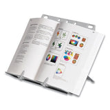 Booklift Copyholder, Plastic, One Book-pad, Platinum