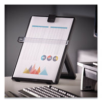 Non-magnetic Letter-size Desktop Copyholder, Plastic, 125 Sheet Capacity, Black