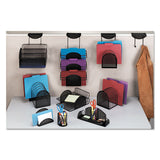 Perf-ect Partition Additions Three-pocket Organizer, 12 1-2 X 21 3-8, Black