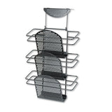 Perf-ect Partition Additions Three-pocket Organizer, 12 1-2 X 21 3-8, Black