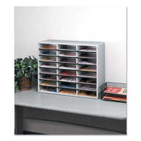 Literature Organizer, 24 Letter Sections, 29 X 11 7-8 X 23 7-16, Dove Gray