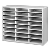 Literature Organizer, 24 Letter Sections, 29 X 11 7-8 X 23 7-16, Dove Gray