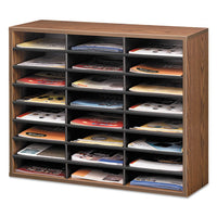 Literature Organizer, 24 Letter Sections, 29 X 11 7-8 X 23 7-16, Medium Oak