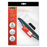 Laminating Pouches, 5 Mil, 4.25" X 2.5", Gloss Clear, 25-pack