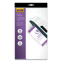 Laminating Pouches, 3 Mil, 9" X 14.5", Gloss Clear, 25-pack