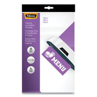 Laminating Pouches, 3 Mil, 12" X 18", Gloss Clear, 25-pack