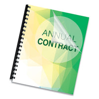 Crystals Presentation Covers With Square Corners, 11 X 8 1-2, Clear, 200-pack