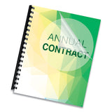 Crystals Presentation Covers With Square Corners, 11 X 8 1-2, Clear, 200-pack