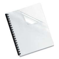 Crystals Presentation Covers With Square Corners, 11 X 8 1-2, Clear, 200-pack