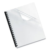 Crystals Presentation Covers With Square Corners, 11 X 8 1-2, Clear, 200-pack